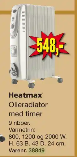 Harald Nyborg Olieradiator med timer tilbud