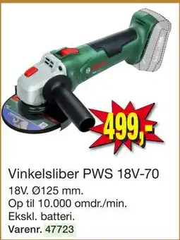 Harald Nyborg Vinkelsliber PWS 18V-70 tilbud