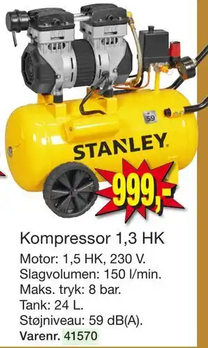 Harald Nyborg Kompressor 1,3 HK tilbud