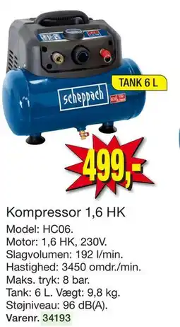 Harald Nyborg Kompressor 1,6 HK tilbud