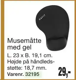 Harald Nyborg Musemåtte med gel tilbud