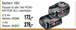 Harald Nyborg Batteri 18V tilbud