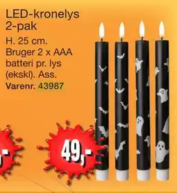 Harald Nyborg LED-kronelys 2-pak tilbud
