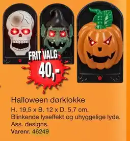 Harald Nyborg Halloween dørklokke tilbud