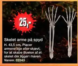 Harald Nyborg Skelet arme på spyd tilbud