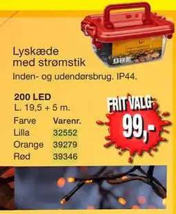 Harald Nyborg Lyskæde med strømstik tilbud