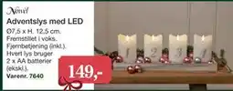 Harald Nyborg Adventslys med LED tilbud
