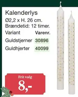 Harald Nyborg Kalenderlys tilbud