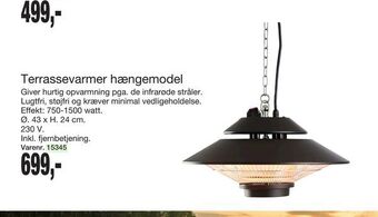 Harald Nyborg Terrassevarmer hængemodel tilbud