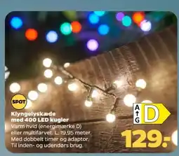 Netto Spot klyngelyskæde med 400 led kugler tilbud