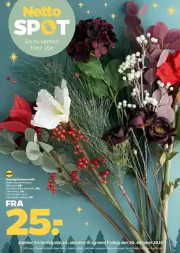 Netto Kunstig blomsterstilk tilbud