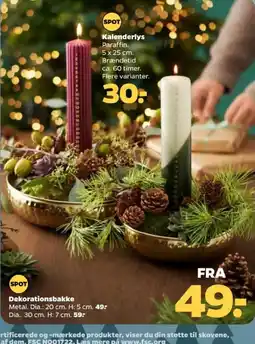 Netto Spot kalenderlys tilbud