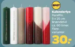 Netto Spot kalenderlys tilbud