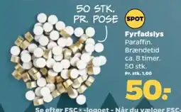 Netto Fyrfadslys tilbud
