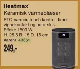 Harald Nyborg Keramisk varmeblæser tilbud