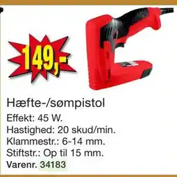 Harald Nyborg Hæfte-/sømpistol tilbud