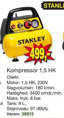 Harald Nyborg Kompressor 1,5 HK tilbud
