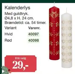 Harald Nyborg Kalenderlys tilbud