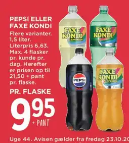 MENY Pepsi eller Faxe Kondi tilbud