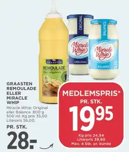 MENY Graasten Remoulade eller Miracle Whip tilbud