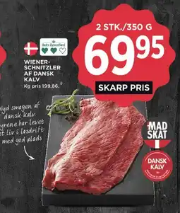 MENY Wienerschnitzler af dansk kalv tilbud
