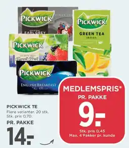 MENY PICKWICK TE tilbud