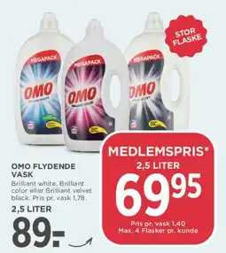 MENY OMO FLYDENDE VASK tilbud
