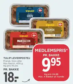 MENY Tulip Leverpostej tilbud