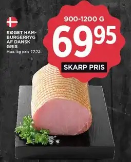 MENY Røget hamburgerryg af dansk gris tilbud