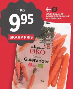 MENY Danske gulerødder (økologiske) tilbud