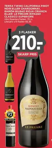 MENY Le Preare Ripasso Valpolicella Classico Superiore tilbud