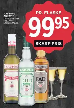 MENY Aalborg Akvavit (Taffel, Dild eller Fad) tilbud