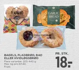 MENY Bagels, fladbrød, bao eller hvidløgsbrød tilbud