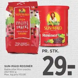 MENY Sun‑Maid Rosiner tilbud