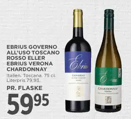 MENY Ebrius Governo / Ebrius Verona Chardonnay tilbud