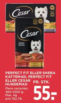 MENY PERFECT FIT ELLER CESAR HUNDEMAD tilbud