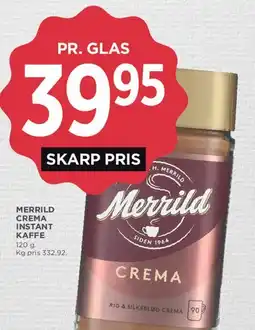 MENY Merrild Crema Instant Kaffe tilbud
