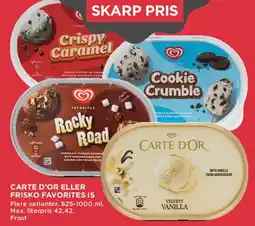 MENY Carte D'Or eller Frisko Favorites is tilbud