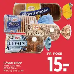 MENY Pågen brød tilbud