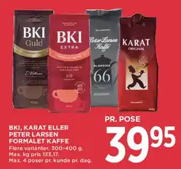 MENY Formalet kaffe (BKI, Karat eller Peter Larsen) tilbud