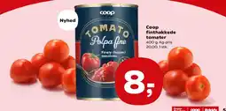 Kvickly Coop finthakkede tomater tilbud