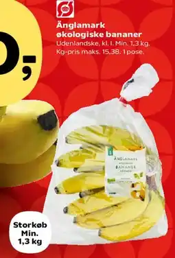Kvickly Änglamark økologiske bananer (pose) tilbud