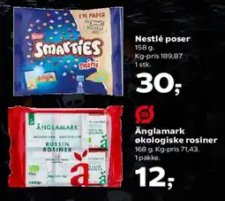 Kvickly Ånglamark økologiske rosiner tilbud