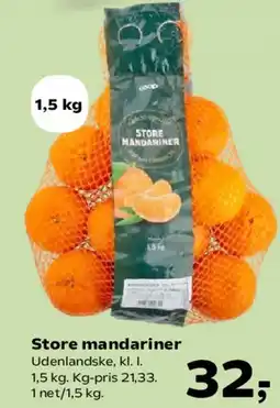 Kvickly Store mandariner tilbud