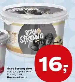 Kvickly Stay Strong skyr tilbud