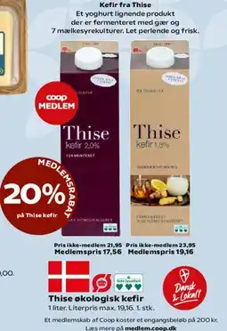 Kvickly Thise økologisk kefir tilbud