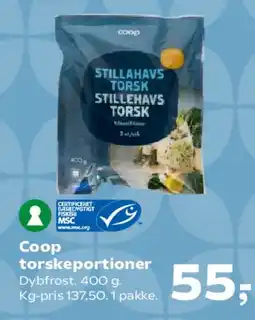 Kvickly Coop torskeportioner tilbud
