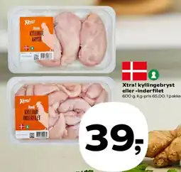 Kvickly Xtra! kyllingebryst eller inderfilet tilbud