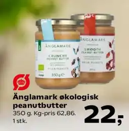Kvickly Änglamark økologisk peanutbutter tilbud