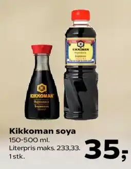 Kvickly Kikkoman soya tilbud